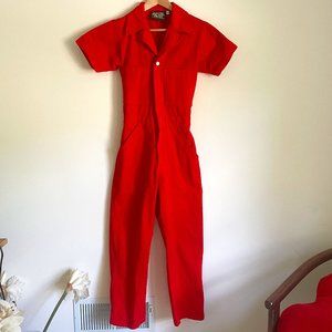 Big Bud Press Mustang Red Short Sleeve Jumpsuit